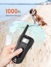 Load image into Gallery viewer, PATPET Dog Shock Collar for Large Dog - Rechargeable Dog Training Collar with Remote 1000Ft Control Range for 15 - 100lbs Dogs with Beep Vibration Shock Modes
