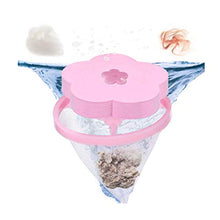 Load image into Gallery viewer, NEIJIANG Plum Washing Machine Hair Filter Cleaning Mesh Bag,Floating Pet Hair Lint Mesh Remover,Washing Machine Lint Catcher,Reusable Floating Laundry Lint Mesh Bag 4 Pieces(Blue,Pink)
