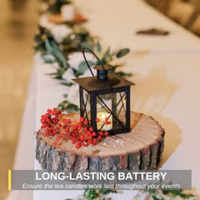 Load image into Gallery viewer, Homemory 48-Pack Battery Tea Lights Bulk, Long-Lasting Tea Lights Battery Operated, Flameless Flickering Romantic Wedding Candles for Wedding Proposal Anniversary Holiday Decor, Dia 1-2/5'', H 1-1/4''
