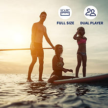 Load image into Gallery viewer, Mousa Inflatable Paddle Board, 11' x 34'' x 6'' Dual Player Paddle Boards for Adults, 3-Fin &amp; Floatable Paddle Non Slip Deck, Waterproof Phone Case, Backpack Yoga ISUP, 20 lbs Super Light SUP Board
