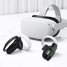 Load image into Gallery viewer, KIWI design Controller Grips Cover Accessories for Meta/Oculus Quest 2 with Battery Opening, Protector with Knuckle Straps(Black)
