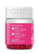 Load image into Gallery viewer, OLLY Undeniable Beauty Gummy, 30 Day Supply (60 Gummies), Grapefruit Glam, Biotin, Vitamin C, Keratin, For Hair, Skin, Nails, Chewable Supplement
