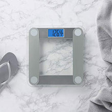 Load image into Gallery viewer, EatSmart Products Free Body Tape Measure Included Digital Bathroom Scale with Extra Large Lighted Display, One Size, Clear
