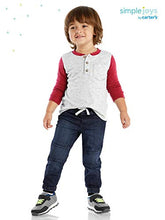 Load image into Gallery viewer, Simple Joys by Carter's Toddler Boys' Pull-On Denim Pant, Pack of 2, Denim/Dark Denim, 4T
