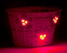 Load image into Gallery viewer, Schwinn Girls Bicycle Basket, Light-up Flowers
