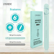 Load image into Gallery viewer, Onsen Secret Cuticle Conditioner Serum 15m + Professional Japanese Nail File Double Sided 120/180 Grit 6pcs. Cuticle Oil Nail Care Serum That Sooth, Repair &amp; Strengthen Cuticles &amp; Nails + 6 Nail Files
