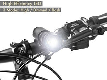 Load image into Gallery viewer, TeamObsidian Bike Light Set - Super Bright LED Lights for Your Bicycle - Easy to Mount Headlight and Taillight with Quick Release System - Best Front and Rear Cycle Lighting - Fits All Bikes
