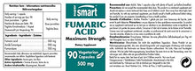Load image into Gallery viewer, Supersmart - Fumaric Acid 500 mg - May Help to Reduce Patches of Peeling Skin - Anti Inflammatory Supplement | Non-GMO &amp; Gluten Free - 90 Vegetarian Capsules
