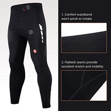 Load image into Gallery viewer, Souke Sports Men's Thermal Fleece Cycling Pants 4D Padded Bike Biking Tights for Winter (Fleece Black, Large)
