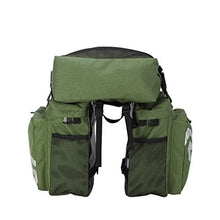Load image into Gallery viewer, CapsA Sport Bicycle Bike Storage Bag for Cycling Mountain Picnic Camping Multifunction Bicycle Expedition Touring Cam Pannier Rear Shelf Package Mountain Bike Camel Bag Large Capacity (Green)
