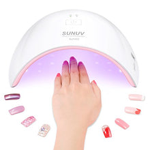 Load image into Gallery viewer, UV LED Nail Lamp, SUNUV Gel UV Light Nail Dryer for Gel Nail Polish Curing Lamp with Sensor 2 Timers SUN9C Pink Valentine Gift for Woman Girl
