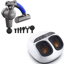Load image into Gallery viewer, Massage Gun Deep Tissue and RENPHO Foot Massager White
