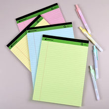 Load image into Gallery viewer, KAISA Colored Legal Pad 15lb Recycled Paper Writing Pad, 5"x8" Legal Ruled 50 Sheets, Small 8pads, KSU-6887
