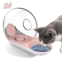 Load image into Gallery viewer, LeYoMiao Cat Dog Water Bowl Dispenser, Upgraded Automatic Pet Feeder with Non-Rust Spring, Stylish Cat Fountain Water Bowl Gravity Waterer for Cats Dogs 2.8L (Pink)
