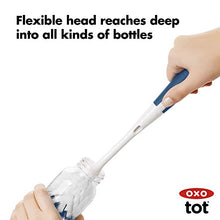 Load image into Gallery viewer, OXO Tot Bottle Brush with Nipple Cleaner and Stand, Navy
