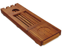 Load image into Gallery viewer, Conair Home Solid Teak Bathtub Tray
