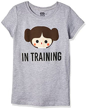 Load image into Gallery viewer, STAR WARS Big Girls Classic in Train Cap Sleeve T-Shirt, Heather Grey, S-7
