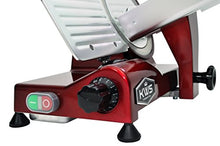 Load image into Gallery viewer, KWS MS-6RS Premium 200w Electric Meat Slicer 6-Inch in Red Stainless Steel Blade, Frozen Meat Deli Meat Cheese Food Slicer Low Noises Commercial and Home Use
