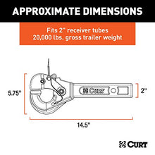 Load image into Gallery viewer, CURT 48004 Pintle Hook Hitch for 2-Inch Receiver, 20,000 lbs, Fits 2-1/2-Inch Lunette Ring
