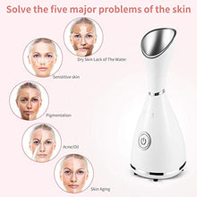 Load image into Gallery viewer, Facial Steamer - Surwit 10X Penetration Pro Nano Ionic Face Steamer for Facial, Unclogs Cleansing Pores Moisturizing Spa Humidifier, with Free Blackhead Remover Kit, Hair Band, Face Brush

