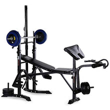 Load image into Gallery viewer, visdron Weightlifting Bench with Weights, Weightlifting Bench Olympic Weight Bench for Full-Body Workout Weightlifting Bench Adjustable with Rack
