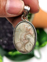 Load image into Gallery viewer, Beautiful rhodochrosite pendant in 925 sterling silver - gemstone/crystal gift |Mother's Day/engagement/wedding/anniversary/birthday gift
