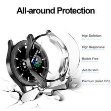 Load image into Gallery viewer, [6+6] Pack for Samsung Galaxy Watch 4 Classic 46mm Case with Screen Protector, Haojavo Soft TPU Cover Protective Bumper Shell + Tempered Glass Screen Protector Film for Galaxy Watch 4 Classic 46mm
