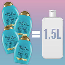 Load image into Gallery viewer, OGX Renewing and Cold-Pressed Argan Oil of Morocco Hydrating Shampoo, to Help Moisturize, Soften &amp; Strengthen Hair, Paraben &amp; Sulfate Free Surfactants, Floral, 52 Oz, Pack of 4
