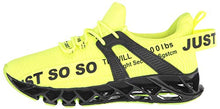 Load image into Gallery viewer, COKAFIL Mens Walking Shoes Running Athletic Fashion Tennis Blade Sneakers, E-s&amp;Green, 8.5
