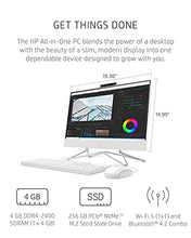 Load image into Gallery viewer, HP 22 All-in-One PC, AMD Athlon Gold 3150U Processor, 4 GB RAM, 256 GB SSD, Full HD IPS 21.5-inch Anti-glare Display, Windows 10 Home, USB Mouse and Keyboard (22-df0022, 2020)
