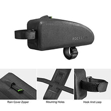 Load image into Gallery viewer, ROCKBROS Bike Top Tube Bag Bicycle Front Frame Bag Waterproof Bike Pouch Pack Bike Phone Bag Cycling Accessories Pouch for Mountain Road Bike

