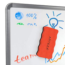 Load image into Gallery viewer, Arteza Magnetic Dry-Erase Board Foam Erasers, Set of 10, Ergonomic Shape with Thick Felt Pad, Office Supplies for Whiteboards, Lapboards, and Glass Boards
