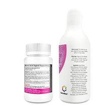 Load image into Gallery viewer, NutraBlast Boric Acid Vaginal Suppositories and So Fresh &amp; Clean | Supports Odor Control | Cleanses Discharge | Promotes Healthy pH (30 Count &amp; 10 fl oz)
