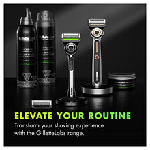 Load image into Gallery viewer, Gillette Mens Razor Blade Refills with Exfoliating Bar by GilletteLabs, Compatible Only with GilletteLabs Razors with Exfoliating Bar and Heated Razor, 6 Razor Blade Cartridges
