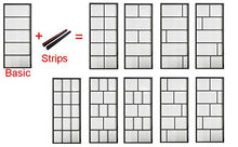 Load image into Gallery viewer, DIYHD 38x84" Black Aluminum Frame Glass Sliding Barn Door Slab Interior Clear Tempered Glass Partition Door Panel(Disassembled,No Sliding Hardware)
