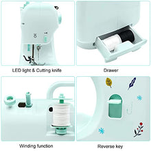 Load image into Gallery viewer, Portable Sewing Machine for Beginners, 12 Built-in Stitches Mini Embroidery Sewing Machine for Household Crafting &amp; DIY
