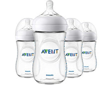 Load image into Gallery viewer, Philips Avent Natural Baby Bottle, Clear, 9oz, 4pk, SCF013/47
