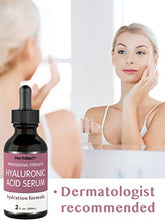 Load image into Gallery viewer, Hyaluronic Acid Serum for Face &amp; Skin | 2 oz | Paraben &amp; SLS Free Moisturizer | By Horbaach
