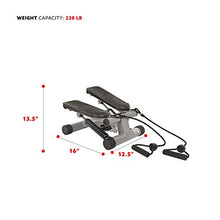 Load image into Gallery viewer, Sunny Health &amp; Fitness Mini Stepper with Resistance Bands
