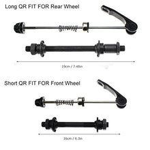 Load image into Gallery viewer, CYSKY Bike Axle Quick Release Skewer Front Rear Bicycle Axle Wheel Hub Fit for Road Bike, Mountain Bike, MTB, BMX (1 Pair)
