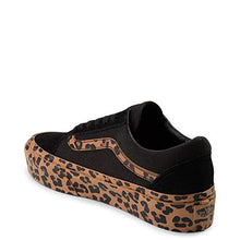 Load image into Gallery viewer, Vans Unisex Authentic Skate Shoe Sneaker (9 Women/7.5 Men, Black/Leopard 7434)
