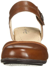 Load image into Gallery viewer, Clarks womens Valarie Rally Heeled Sandal, Mahogany Leather, 8.5 US
