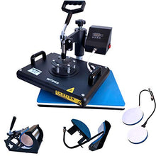 Load image into Gallery viewer, BetterSub Heat Press 12x15 Inch Combo 5 in 1 Heat Press Machine for T-Shirt Mug Hat Plate Cap Pattern Printing Heat Transfer Digital Industrial-Quality Sublimation Machine 360 Degree Swivel
