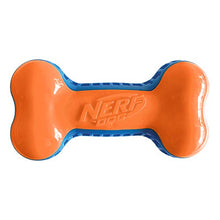 Load image into Gallery viewer, Nerf Dog 7in TPR EXO Squeak Bone - Blue/Orange
