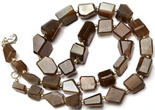 Load image into Gallery viewer, BEADS GEMSTONE 1 Strand Natural Chocolate Brown Color Moonstone Faceted Nuggets 18.5 Inch Long Long 10x14-10x15 Long Facet Nuggets Code-HIGH-5090
