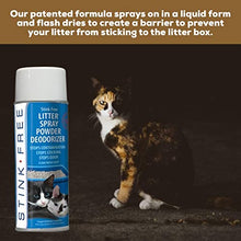 Load image into Gallery viewer, Stink Free Cat Litter Box Deodorizer Powder Spray &amp; Odor Eliminator (2 Cans) - Non-Stick Kitty Litter Box Deodorizer, Eliminators, Absorber &amp; Freshner

