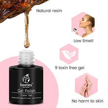 Load image into Gallery viewer, Beetles Gel Nail Polish Set - Summer Sweet Candy Collection 6 Colors Pink Blue Purple Gel Polish Kit Turquoise Green Nail Gel Polish Soak Off LED Lamp DIY Home Salon Nail Art Gift 7.3ml Each Bottle
