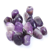 Load image into Gallery viewer, Bingcute Brazilian Tumbled Polished Natural Amethyst Stones 1/2 Ib for Wicca, Reiki, and Energy Crystal Healing (Amethyst)
