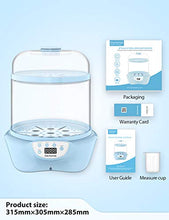 Load image into Gallery viewer, Elechomes Baby Bottle Sterilizer and Dryer, BPA Free 600W Electric Steam Sterilizer, Fit for 8-Ounce Dr Brown Bottle and Easy to Operate
