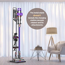 Load image into Gallery viewer, Foho Vacuum Stand for Dyson,Stable Metal Storage Bracket Stand Holder for Dyson Handheld V6 V7 V8 V10 DC30 DC31 DC34 DC35 DC58 DC59 DC62 Cordless Vacuum Cleaners &amp; Accessories &amp; Attachments (Black)
